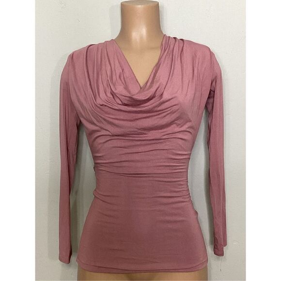 New. SKY rose pink rhinestone belted top. - Picture 2 of 8